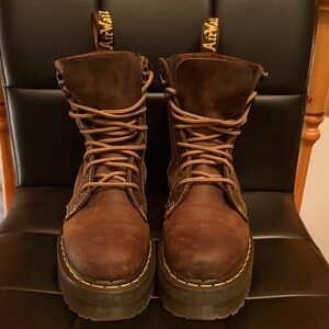 Dr. Martens Jadon Arc in Dark Brown Crazy Horse Leather